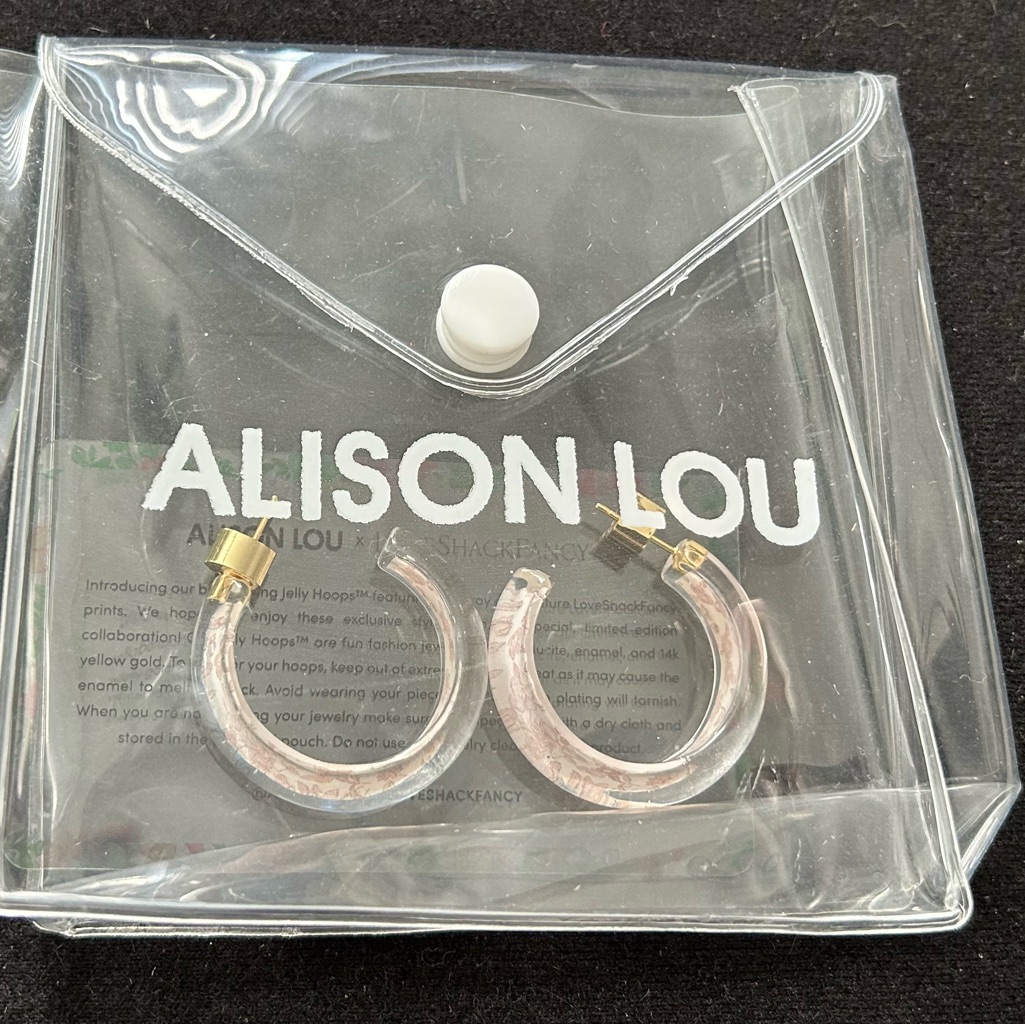 Alison Lou, Loveshackfancy, Brand New, Jelly Hoops Earrings